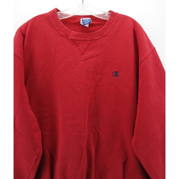 VINTAGE Champion Sweatshirt XXL Pullover 90s Y2K Blank Crewneck Knit - Picture 2 of 12